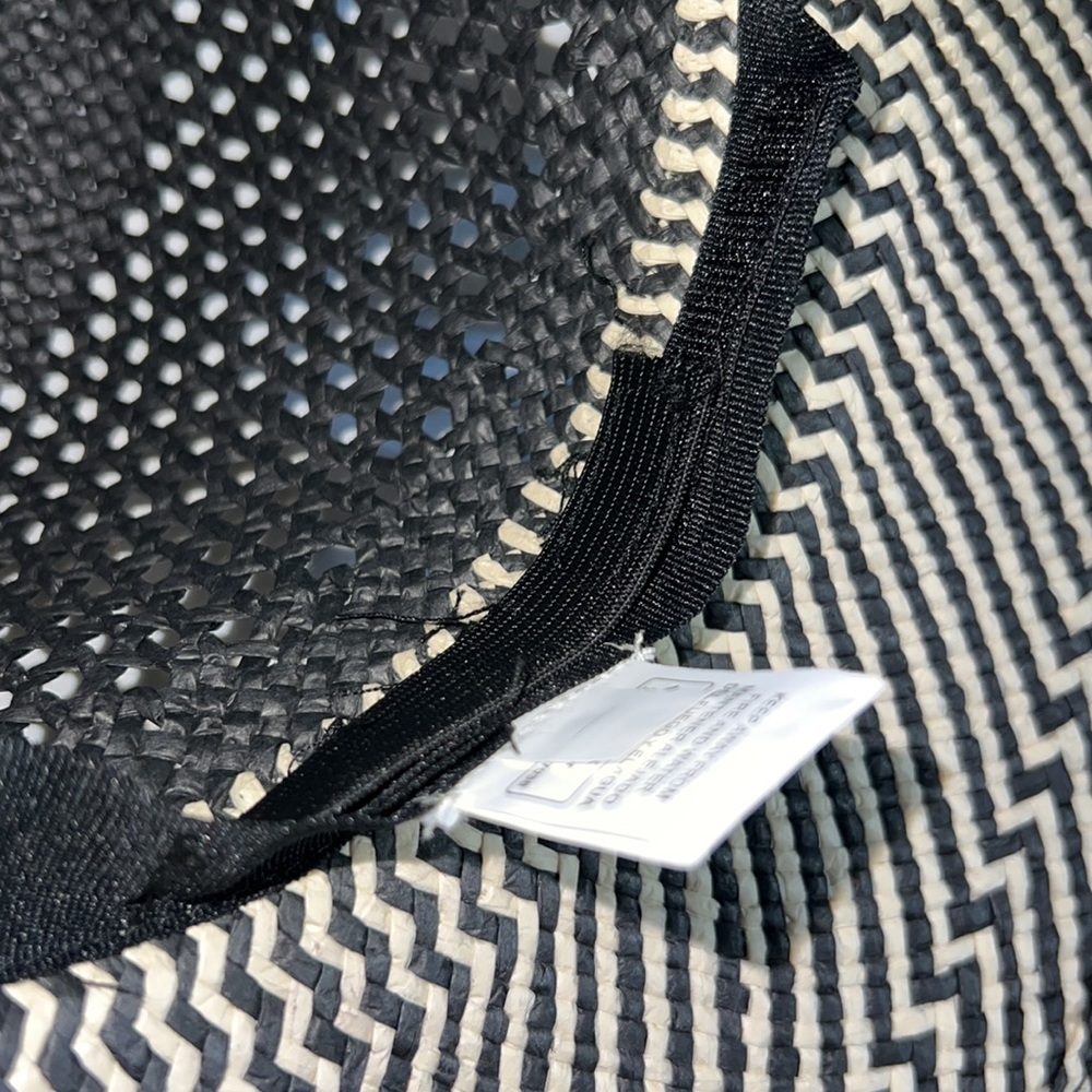 NWT Tabitha Brown x Target black and natural straw hat - Picture 5 of 5